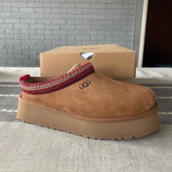 UGG Tazz Chestnut Platform Mule Clog Slipper - Picture 3 of 6